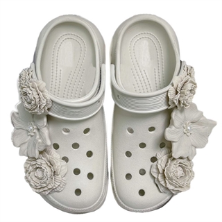 Elegante blomster charms til Crocs – 8 stk.